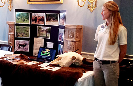 Cibola Farms offered bison trail sticks and information about raising bison at the National Bison Day celebration on Capitol Hill in Washington, DC. (Nov. 2012) <b>©WCS</b>